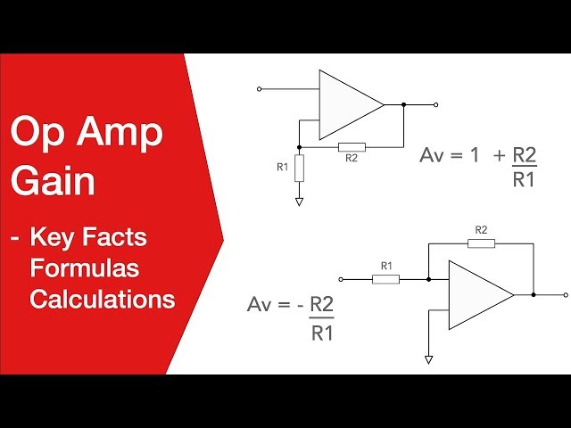 Op Amp Gain: details, formulas, calculations