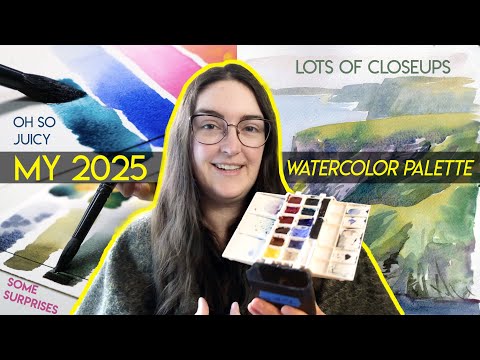 The BEAUTIFUL AGONY of choosing watercolors for a travel palette ✶ My 2025 colors!