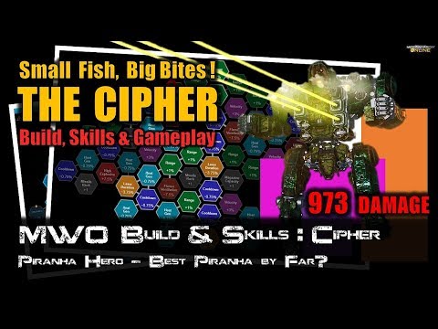 [BRxV] MWO Build & Skills : Piranha Hero Cipher - Best Piranha ever!