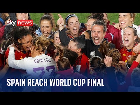 Women's World Cup: Spain beat Sweden finish to reach first final
