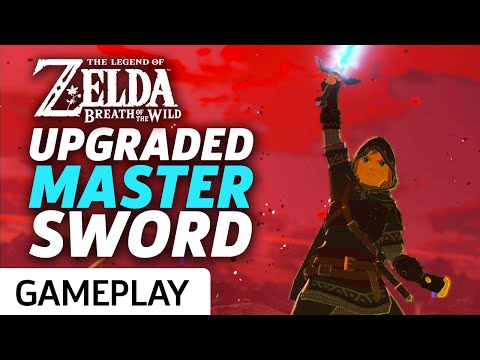 Zelda Breath Of The Wild - Upgraded Master Sword At Max Power Gameplay