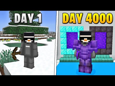 I Survived 4,000 Days in HARDCORE Minecraft [FULL MOVIE]