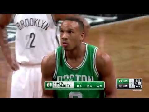 Avery Bradley Highlights vs Brooklyn Nets (27 points, seven 3s, one vicious block)