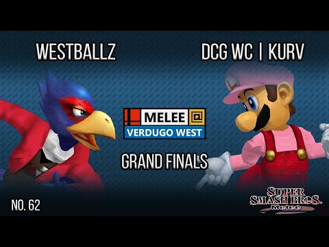 Melee @ Verdugo #62 - Westballz (Falco) VS DCG WC | Kurv (Luigi) - SSBM - Grand Finals