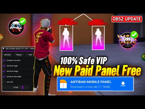 Free Fire Panel OB52 🔥 FF Antiban Panel Mobile | Free Fire Hack New 😈 FF Injector 2026 | FF Panel