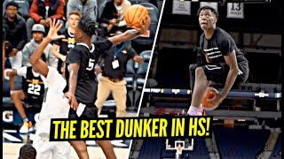 Trey Parker Is The NEW BEST DUNKER In High School!! Impresses Anthony Edwards On His HOMECOURT!