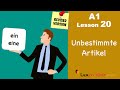 Revised - A1 - Lesson 20 | Indefinite Articles in German | Unbestimmte Artikel | Learn German