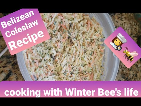 How to make coleslaw/ belizean coleslaw recipe