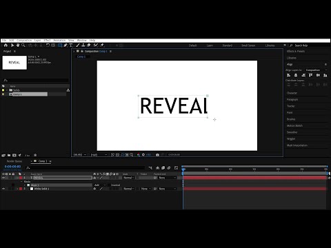 Mask Text Reveal Animation in Adobe After Effects - After Effects Tutorial | Text Animation.