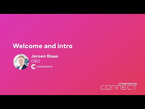Welcome & Introductions - Jeroen Blaas at Connect 2024