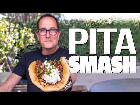 PITA SMASH BURGER - A NEW KIND OF BURGER I DIDN'T KNOW ABOUT AND NOW LOVE... | SAM THE COOKING GUY