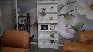 GarveeHome 71" Farmhouse Bookcase w/Display Rack White REVIEW