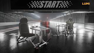 Compact Racing Simulator Cockpits | LRS14 Series | LUMI