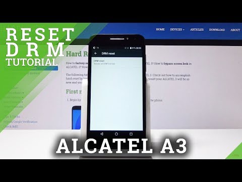 How to Reset DRM in ALCATEL A3 - Erase Digital Licenses