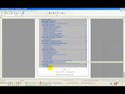 comment construire un tableau avec open office