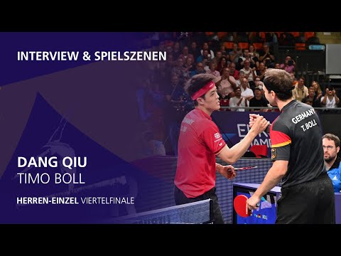 Dang Qiu - Timo Boll I Herren-Einzel Viertelfinale I Tischtennis-EM Munich 2022