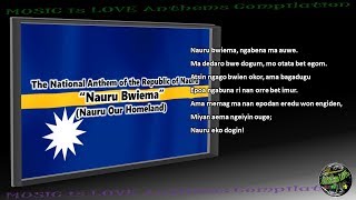 Nauru National Anthem &quot;Nauru Bwiema&quot; INSTRUMENTAL with lyrics