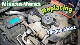Replacing Torque Engine mount on Nissan Versa 2007 to 2013