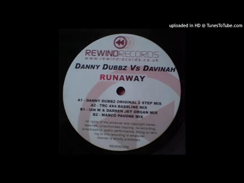 Danny Dubbz Vs Davinah - Runaway (Ian W & Darren Jey Mix) *Bassline House / Niche / Speed Garage*