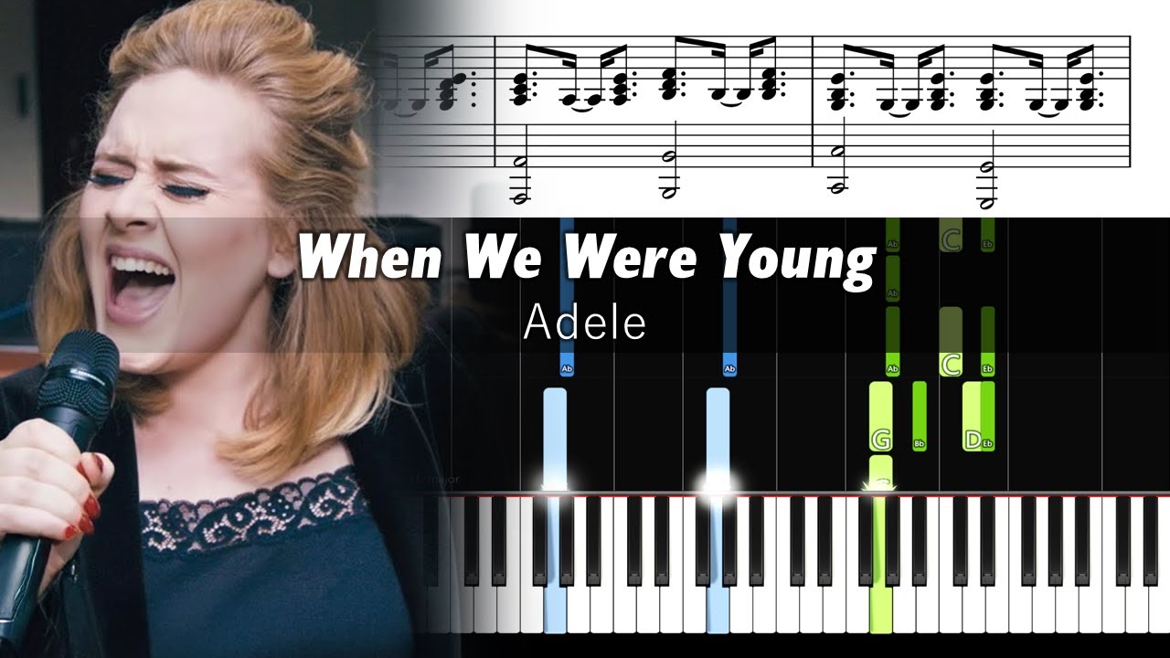 Adele - When We Were Young - Accurate Piano Tutorial with Sheet Music
