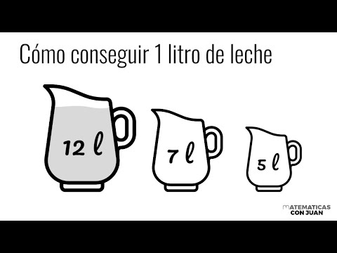 CÓMO CONSEGUIR UN LITRO DE LECHE. Tremendo problema de lógica