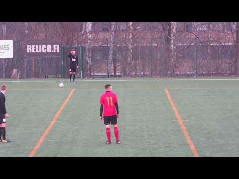 ÅCF (Turku) scoring their first against SaTo (Salo) - 5 April 2019.