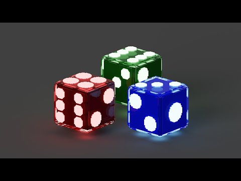 Tutorial make a glowing glass dice in magica voxel for beginner