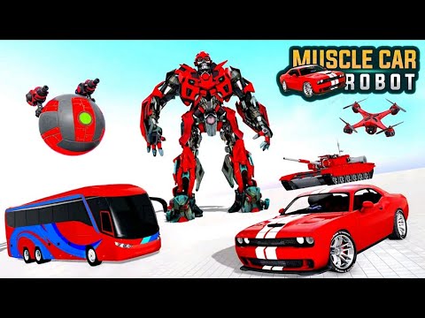 Multi Robot Transforming War - Muscle Car Steel Ball Robot Games 2021 - Android Gameplay