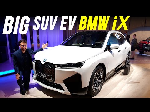 BMW iX REVIEW Exterior Interior - the new big BMW EV SUV against the Tesla Model X!