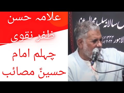 Chehlum Imam Hussain A.S Masaib | Allama Hassan Zafar Naqvi | Arbaeen