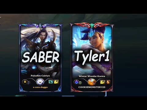 Saber Caitlyn and TYLER1 Support BANGER lane