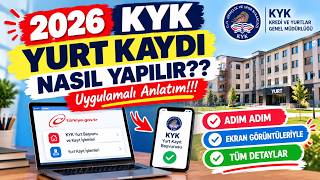 2026 KYK TAAHHÜTNAME ONAYI ve YURT KAYDI NASIL YAPILIR???