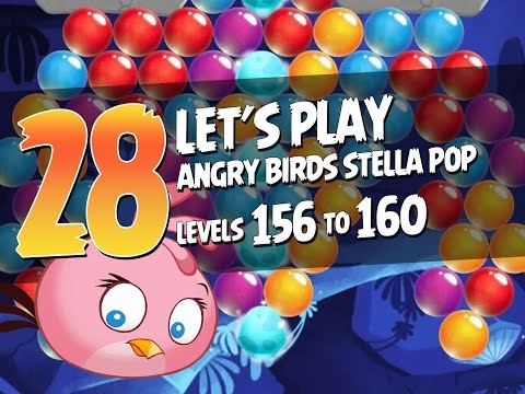 Let's Play Angry Birds Stella Pop - Part 28 - Levels 156 to 160 - Mushroom Cave