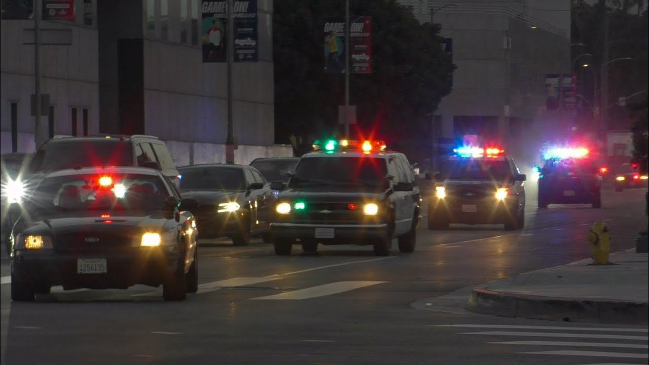 LAPD UNITS  Responding Code 3 (Protests & Riots IN JUNE 2025)
