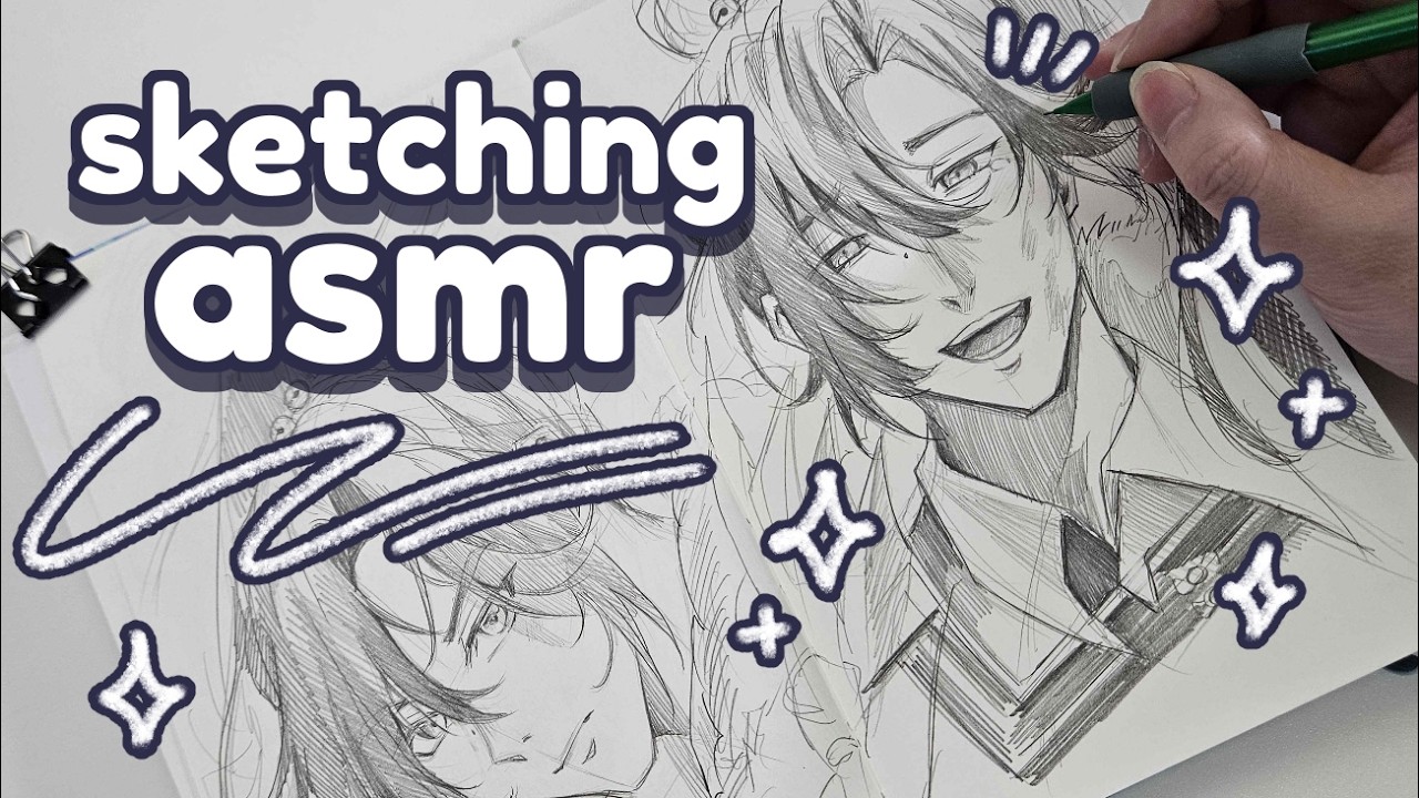 Sketching ASMR! | Pencil Sketching Session~✏️✨