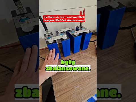 Uwaga. Od kilku dni obowiązuje zakaz stosowania BMS i ciasnego skręcania ogniw. #shorts