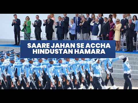 France echoes with Saare Jahan Se Accha Hindustan Hamara #ModiInFrance