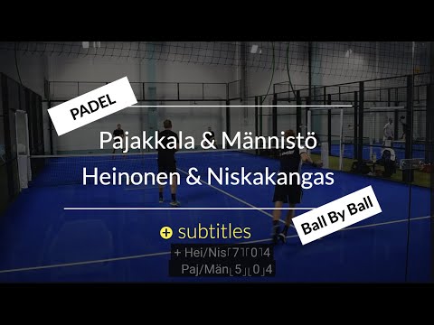 Ville Pajakkala, Markus Männistö vs. Matias Heinonen, Tuomas Niskakangas - Padel Ball By Ball