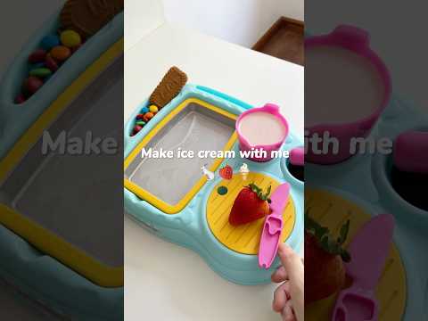 Make ice cream with me #asmr #food #icecream #asmrfood #satisfying #lifestyle #shorts