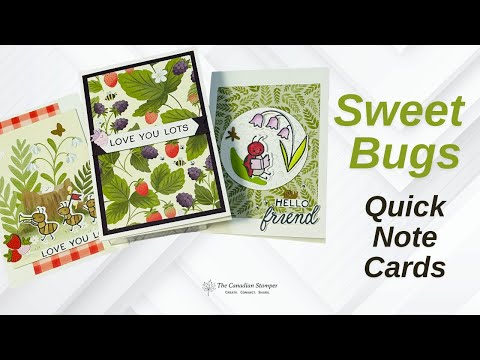 🐞 Sweet Bugs Quick Note Cards | Fast & Adorable Stampin’ Up! Cards (Episode 272)
