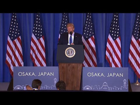 U.S. President Donald Trump says he may meet with Kim Jong Un at the Korean demilitarised zone in the coming days and that the North Korean leader "was very receptive." (June 29)