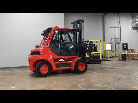 2007 Linde H60D 13,500lb Dual Drive Pneumatic Diesel Forklift STK 7554