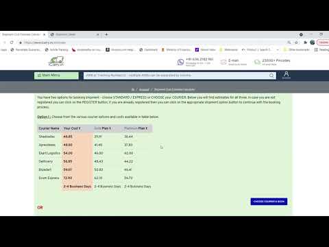 How To Estimate Shipping Cost (For India) on iCarry.in