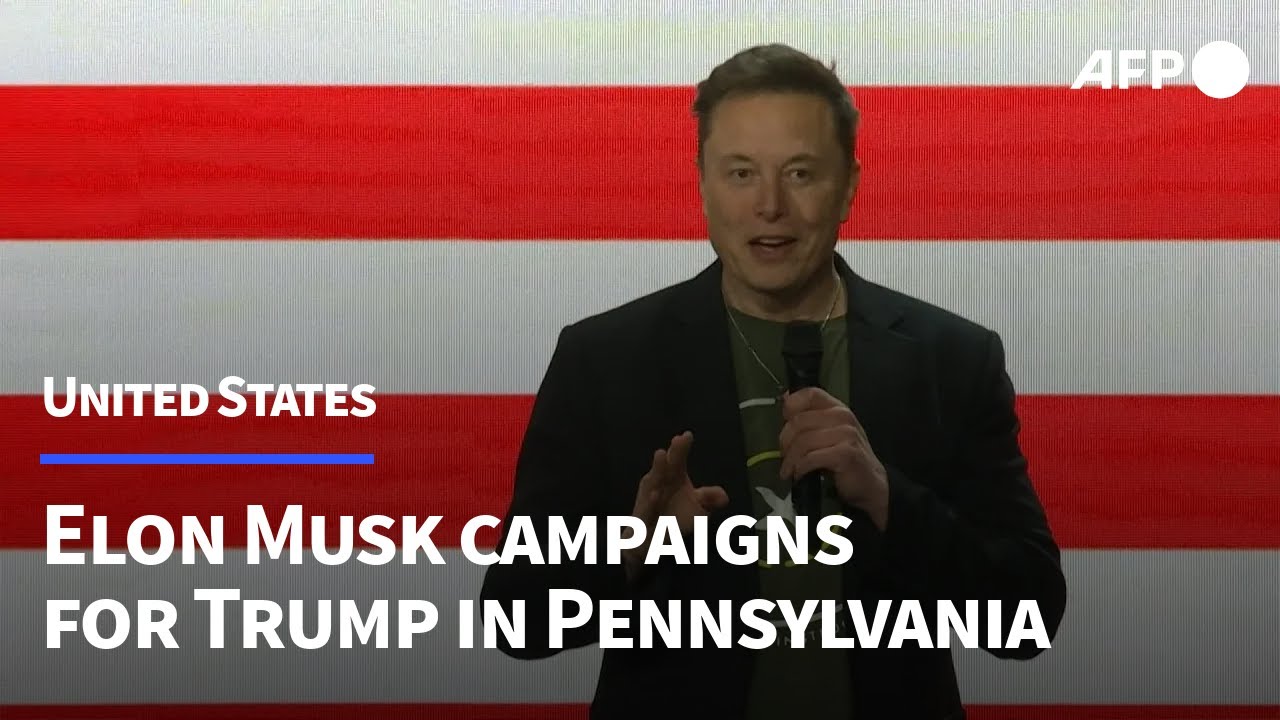Elon Musk campaigns for Trump in key swing-state Pennsylvania | AFP