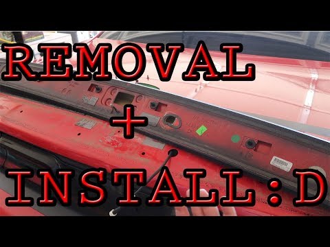 How to Remove/Install spoiler W/ Rear Camera on a Dodge Challenger 2015+