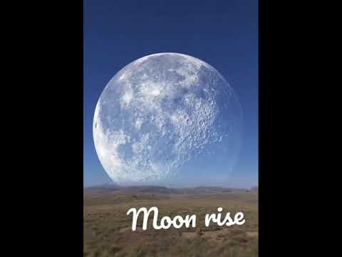Moon rising in arctic region ❤️