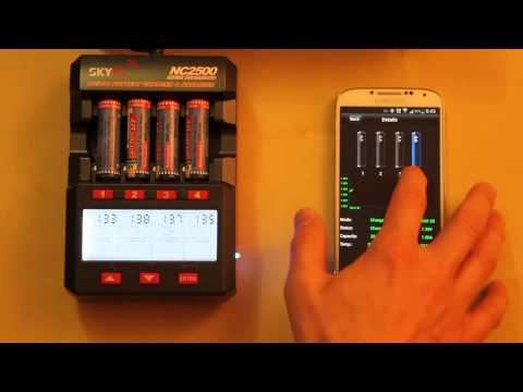 Видео Зарядное устройство SkyRC NC2500 с Bluetooth