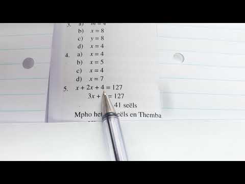 WISKUNDE GRAAD 8: 27 Mei 2020 - periode 3 (27083)