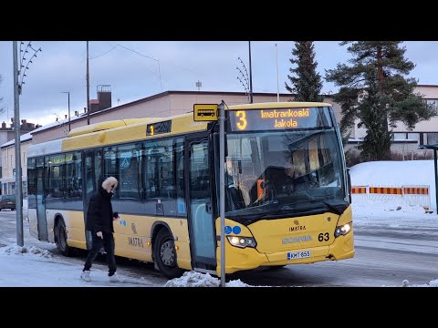 V-S Bussipalvelut 63 Scania Citywide LE K250UB @ local bus line 3 in Imatra, Finland