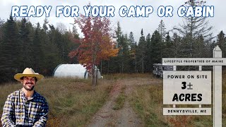 Turnkey Coastal Land! Power & Septic On Site | Maine Real Estate